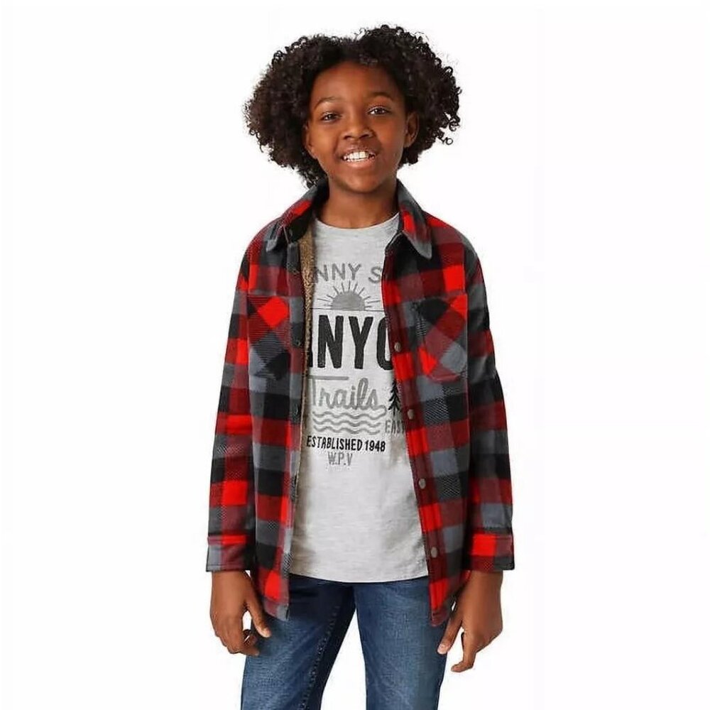 NEW Weatherproof Vintage Youth Boy's Fleece Jacket & Tee Set Size XS(5/6)